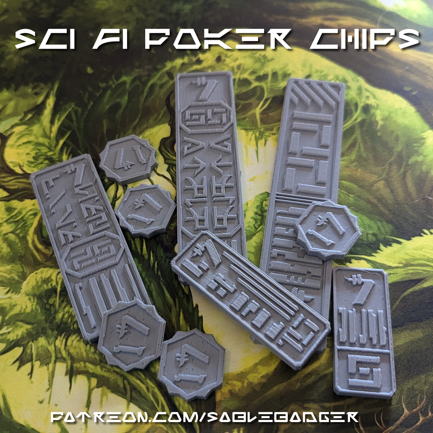 Sci Fi Themed - Gambling Credit Chips